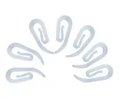 Shell hooks Curtain hook Heavy 50 pieces - extra strong - Type Delrin