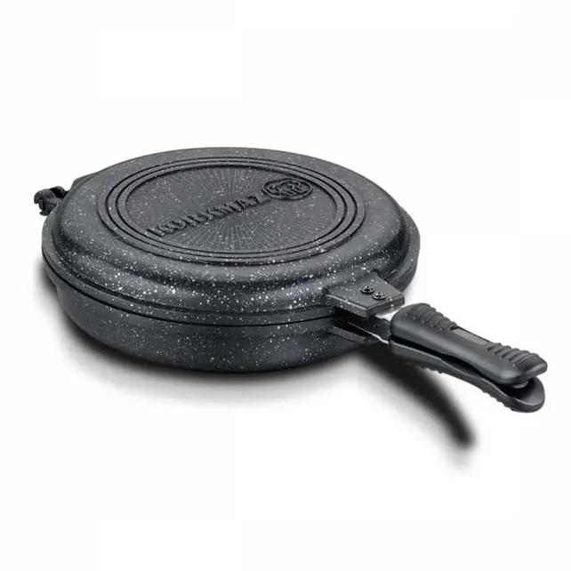 Korkmaz Poêle Double Grill en Silicone - Noir Ø28 cm