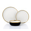 Brilliant Brilliant Dinner Service Set Modern Black 18-Piece