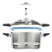 Kuhn Rikon Pressure Cooker DUROMATIC® INOX Model met Zijgrepen