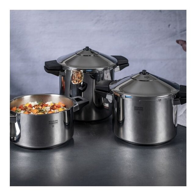 Kuhn Rikon Pressure Cooker DUROMATIC® INOX Model side handle