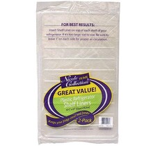 Premium Plastic Refrigerator Liners Clear 2 Pack