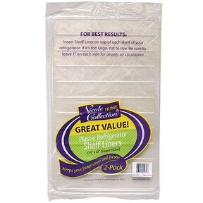 Premium Plastic Refrigerator Liners Clear 2 Pack