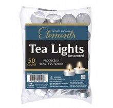 Unscented Tea Lights - 50 Pieces