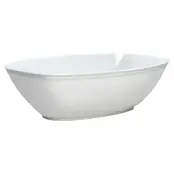Premium Heavy Weight Plastic Luau White  Serving Bowl