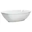 Kingzak Premium Heavy Weight Plastic Luau White  Serving Bowl