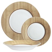 Assiette plate Luminarc Alpaga - Lot de 6 - Assiettes design en bois