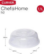 Curver Lid for Microwave 27cm - Transparent