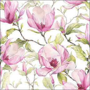 Serviettes Ambiente Blooming Magnolia Mix