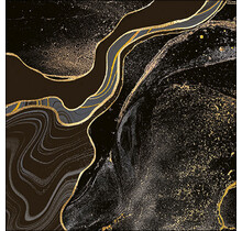 Serviettes Ambiente Marbre Noir Mix