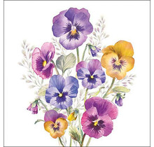 Ambiente Napkins Pansies  Mix