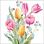 Ambiente Ambiente Napkins Tulips bouquet Mix