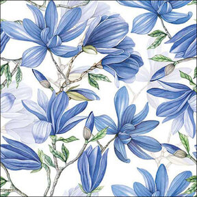 Serviettes Ambiente Magnolia Acuminata White Mix