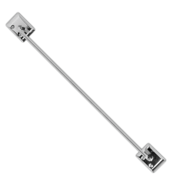 Tringle à rideau de douche Decko chromée 45 cm