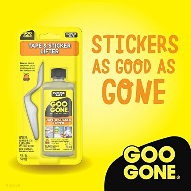 Goo Gone Tape & Sticker Lifter Adhesive Gum Remover, Surface Safe + Lifting Tool - 59 ml