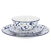 Service de table 12 pièces en porcelaine Godinger Pica, service pour 4