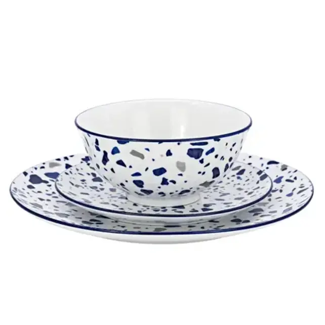 Service de table 12 pièces en porcelaine Godinger Pica, service pour 4