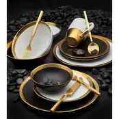 Godinger Golden Onyx 4-teiliges Geschirrset, Service für 1 Person