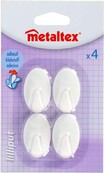 Metaltex Lot de 4 Crochets Liliput - Autocollants