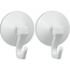 Metaltex Metaltex Hooks With Suction Cup 2 Pieces White