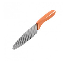 Metaltex Couteau de décoration Dekofood 21 cm Acier inoxydable Orange/argent