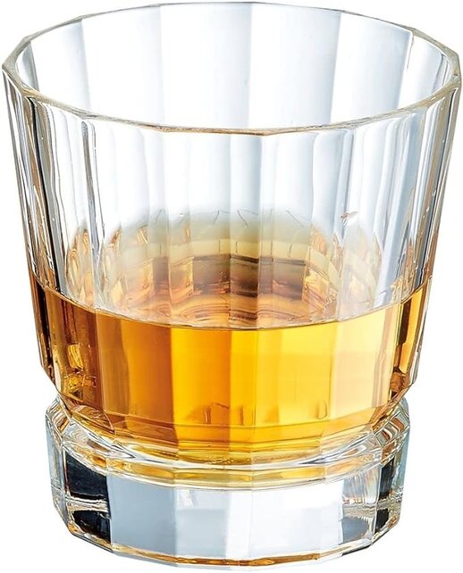 Cristal D'arques - Collection Macassar - Verres Forme Basse 32cl, Brillants et Très Résistants