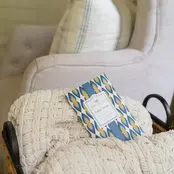 Greenleaf Large Indigo Suede Scented Sachet