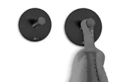 ZACK Duplo Handdoekhaken Rond Ø 4,5 cm (set van 2 stuks) Zwart