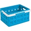 Sunware Sunware Boîte Pliante Carrée avec Poignée 24L bleu
