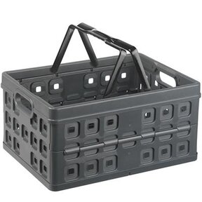 Square folding box with handle 32L anthracite