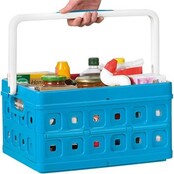 Sunware Quadratische Faltbox mit Griff 24L blau