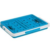 Sunware Rechthoekig Vouwkrat met Handgreep 24L blauw