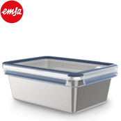 Emsa Clip & Close Boîte Rectangulaire Inox 3L