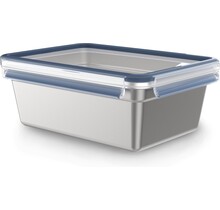 Emsa Clip & Close Boîte Rectangulaire Inox 3L