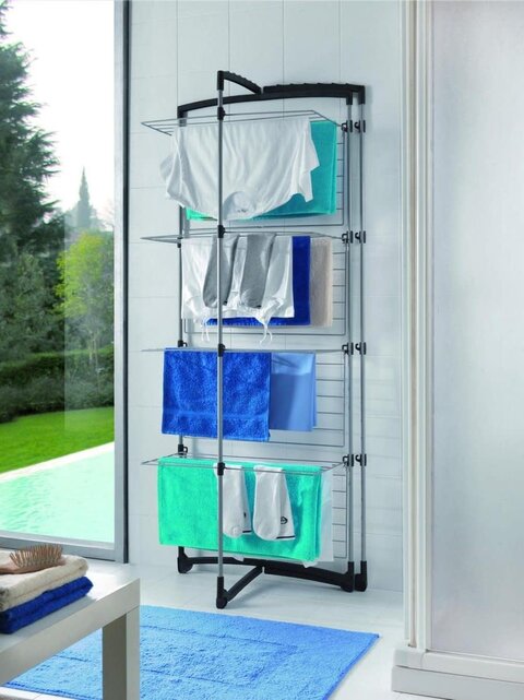 Metaltex Drying rack Tomado Tec Fortino 4 -layer 33M - silver/grey