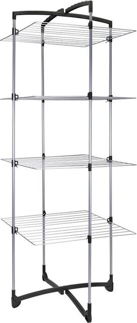 Metaltex Drying rack Tomado Tec Fortino 4 -layer 33M - silver/grey