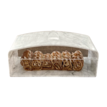 Luxe Rechthoekige Taartdisplay Marmer