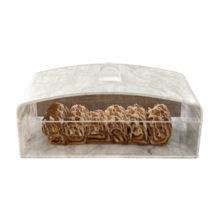 Luxe Rectangle Cake Display Marble