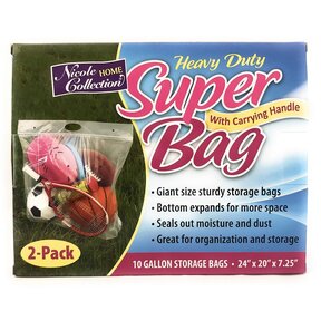 Sac de rangement zippé en plastique transparent de qualité supérieure