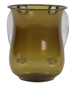 A&M Acryl-Waschtasse Gold mit klaren Griffen 13cm