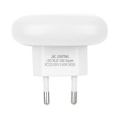 Veilleuse Smartwares ISL-60026 - Blanc - 2 ports USB - Recharge téléphone