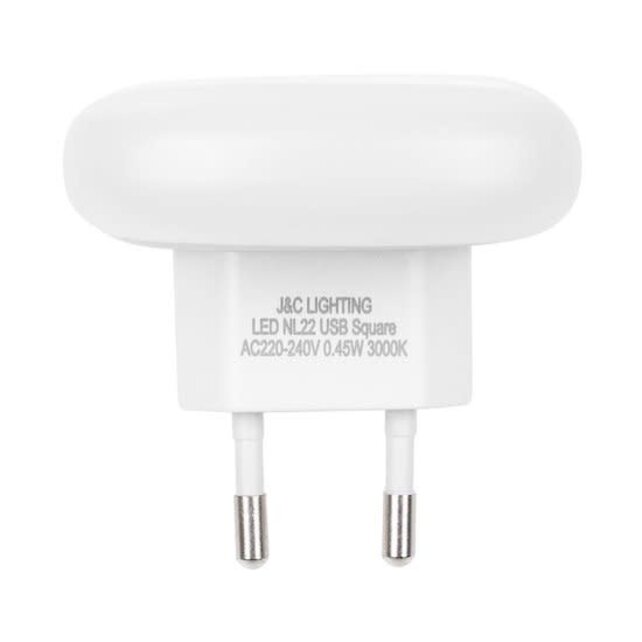 Smartwares ISL-60026 Nachtlicht - Weiß - 2 USB-Anschlüsse - Telefonaufladung