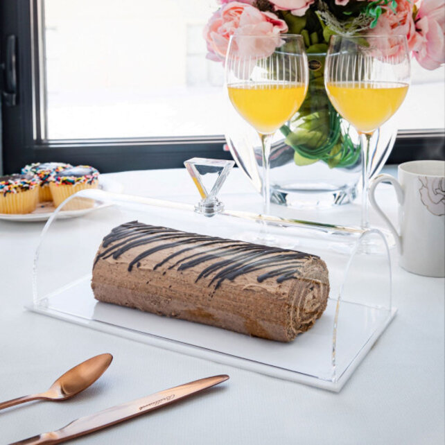 Brillant Acrylic Cake Dome Rectangular 29 cm