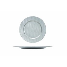 Onderbord Zilver Rond Kunststof
