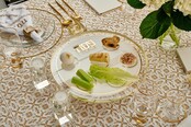 Waterdale Classic  Passover Seder Plate Kaarah Gold