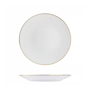 Flat Plate with Golden Line Ø21cm