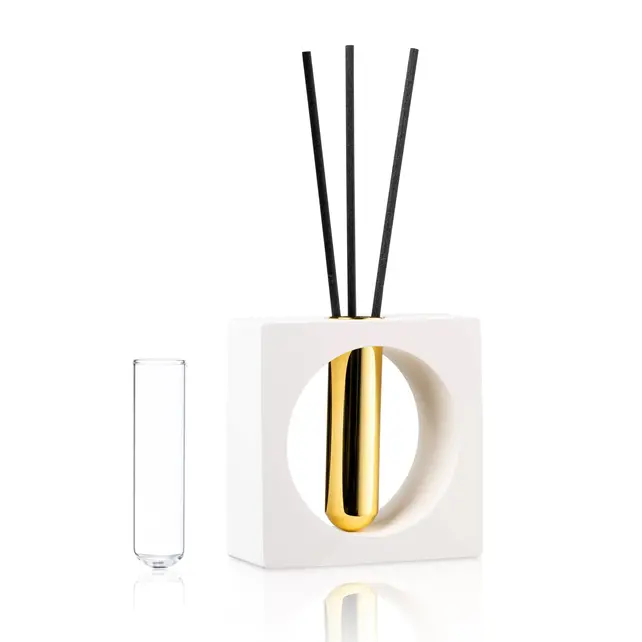 Waterdale  Geurstokjes Cirkel in Vierkant - Keramisch Riet