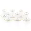 Waterdale Waterdale Glass Cups & Saucers - Set of 6