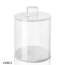 Boîte ronde en marbre Lucite Luxe