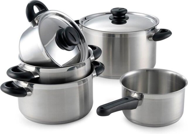 Carat + Batterie de cuisine -5 pièces -Acier inoxydable